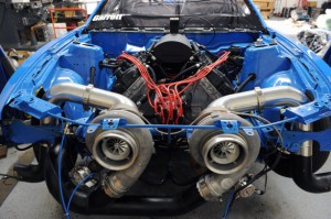 MMR, twin turbocharged GT500 V8 engine, from Mustangs Daily [3].