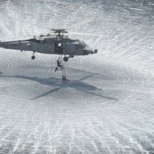helicopter operating above sea water - salt threat