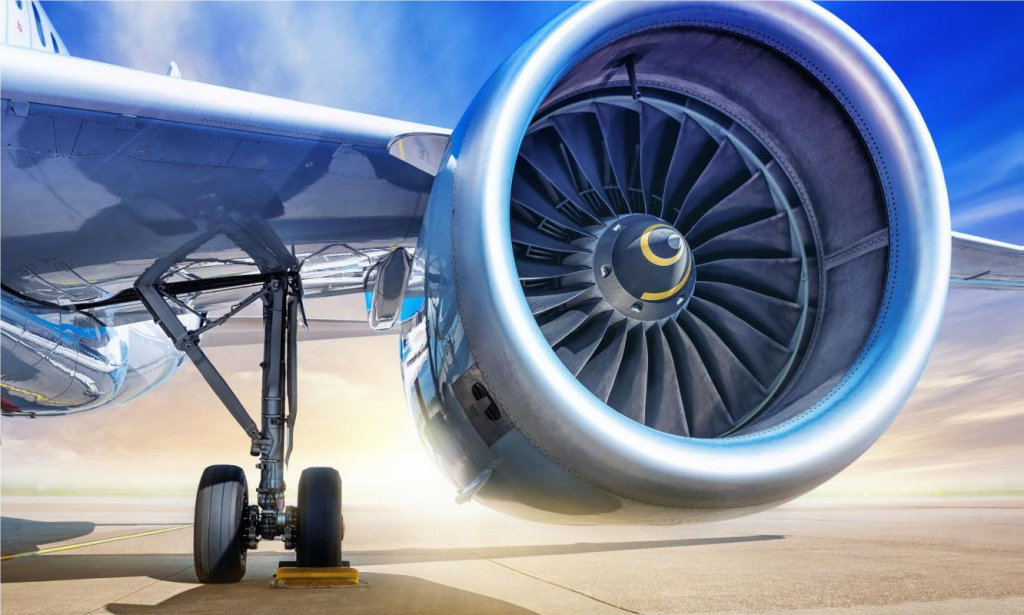 Figure 3: A commercial airliner's turbofan engine the common image that is conjured when one thinks of turbines in transportation